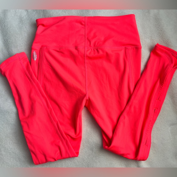 FP Movement by Free People High Rise Infinity Cropped Leggings - Coral - Picture 7 of 10